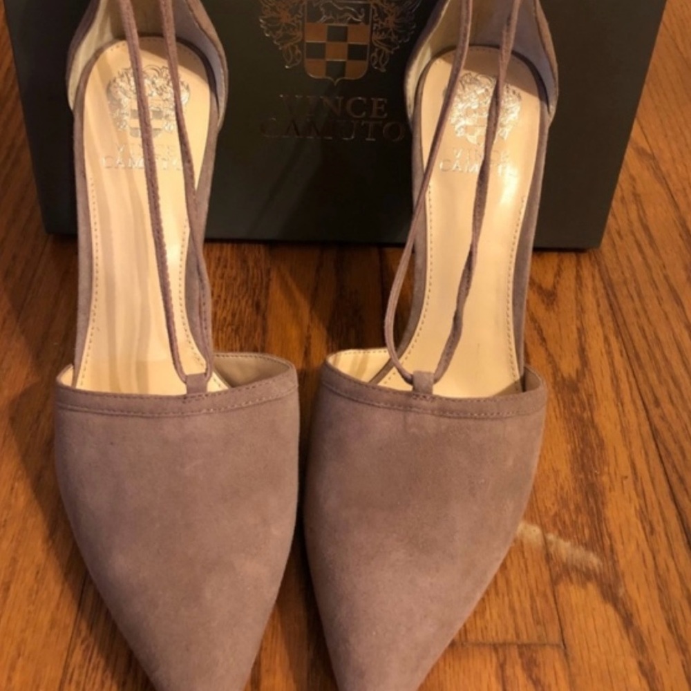 Vince Camuto Vo-Nitta Mystery Mauve Kidsuede 10M - Picture 2 of 9